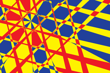 Primary colors background, blue, red, and yellow. Vector illustration.