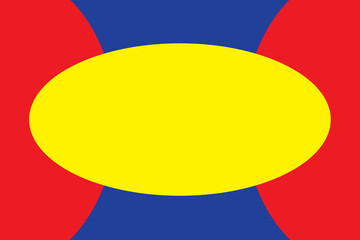 Primary colors background, blue, red, and yellow. Vector illustration.