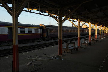 Train station in the countryside.