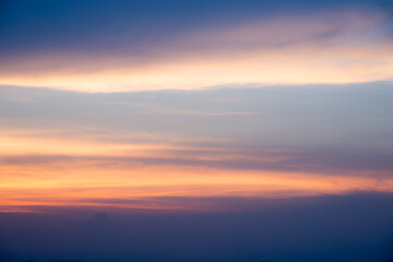 Naklejka na ściany i meble Sunset sky and cloud twilight background