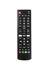 TV remote control isolated on white background.