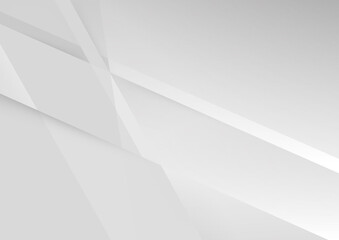 White and grey background Corporate technology modern design Pattern style geometric Abstract modern background used about technology or product presentation backdrop