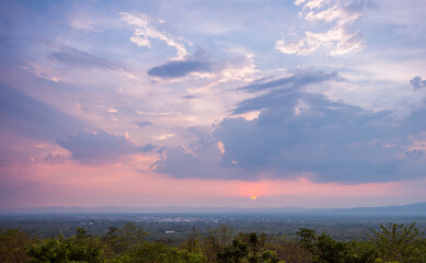 Sky and cloud sunset