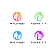 Real estate logo set