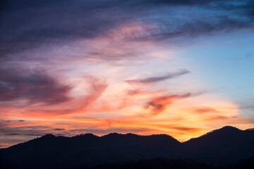 sky with cloud and sun