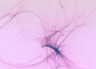 Digital Created Fractal Design In Pink