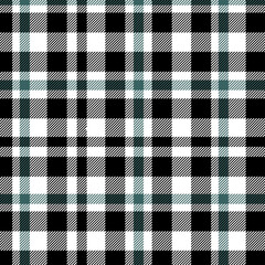 Tartan green and black pattern.