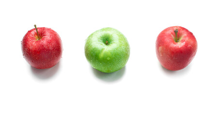 Apples on white background,isolated