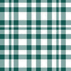 Tartan green and white pattern.