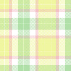 Tartan yellow and green pattern.