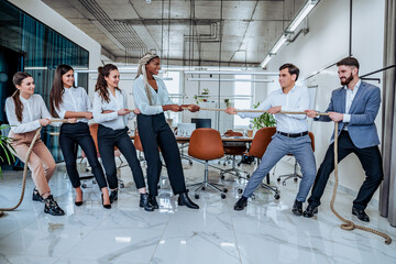 Fototapeta premium Gender confrontation at work