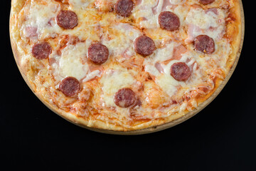 Meat and sausage pizza