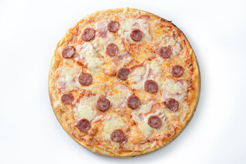 Meat and sausage pizza