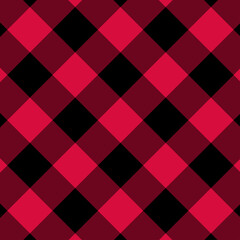 Red and Black Gingham pattern.