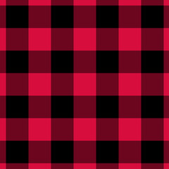 Red and Black Gingham pattern.