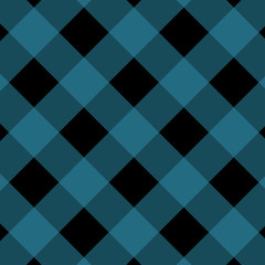 Blue and Black Gingham pattern.