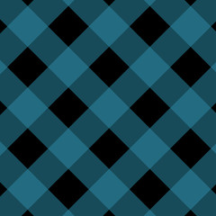 Blue and Black Gingham pattern.