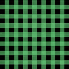 Green and Black Gingham pattern.