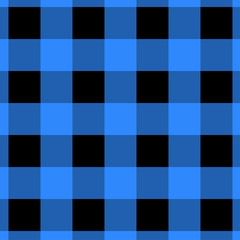 Blue and Black Gingham pattern.
