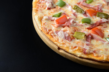 Classic ham pizza
