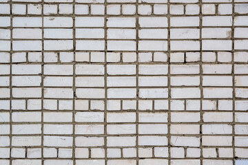 Texture of white brick wall