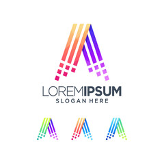 a colorful logo