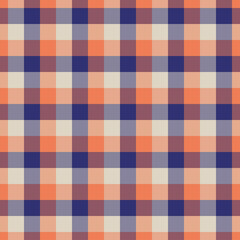 Gingham orange pattern.