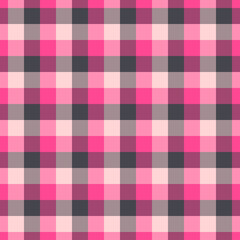 Gingham red and black pattern.