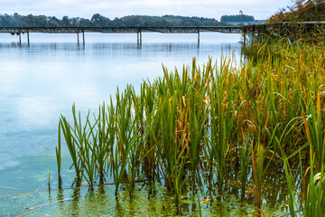 Ilawa Lake District. Orkusz Lake at Sunrise