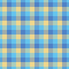 Gingham cyan pattern. Texture for plaid, tablecloths, clothes, shirts,dresses,paper,bedding,blankets,quilts and other textile products. Vector Illustration EPS 10