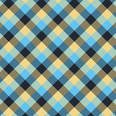 Gingham blue and black pattern.