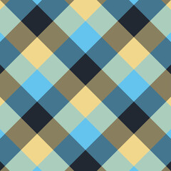 Gingham blue and black pattern.