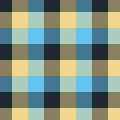 Gingham blue and black pattern.
