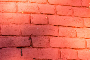 Red Brick wall for background or texture