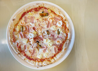 Pizaa on the table