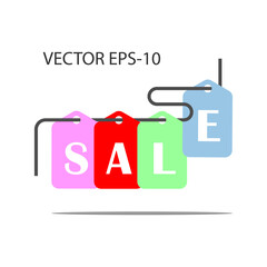 flat icons for price tag,sale,vector illustrations