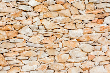 old stone wall of stones