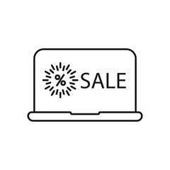 black friday, discount - minimal line web icon. simple vector illustration. concept for infographic, website or app.