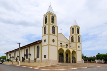 Fototapeta na wymiar Church in Poconé, Pantanal, Mato Grosso, Brazil