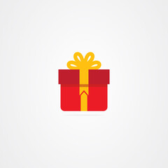 Gift box icon logo design