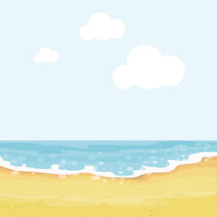 Fototapeta na wymiar Summer beach vector background.
