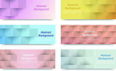 Web Banner label Background Modern Company Business Template Design Horizontal