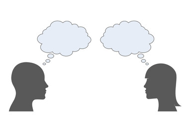 Pensieri di uomo e donna