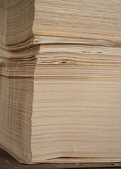 Big heap of paper in print workshop