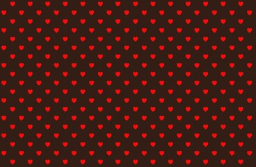 black background with  red hearts
