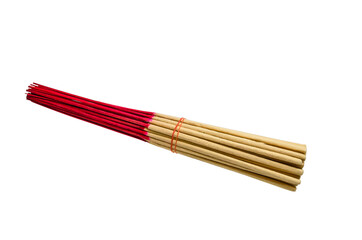 chopsticks on white background
