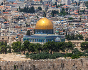 Obraz premium Nice panorama of the city of Jerusalem
