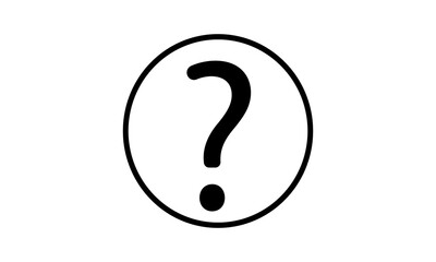 Question mark sign icon. Help symbol. FAQ sign. Flat icons on white background.
