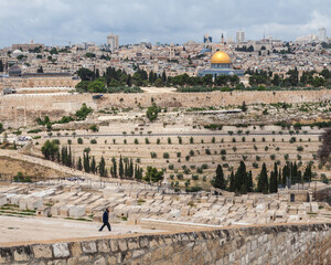 Obraz premium Nice panorama of the city of Jerusalem