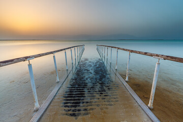 Beautiful view of the Dead Sea .